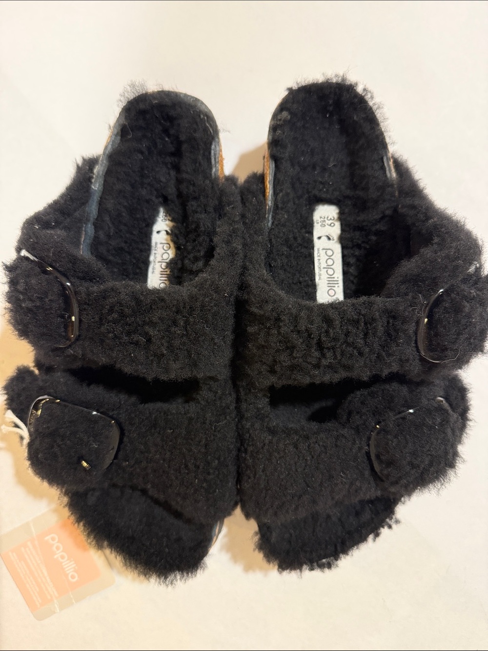 Birkenstock Papillio Arizona Big Buckle Teddy Shearling Platform Sandal EU39 - Picture 8 of 16